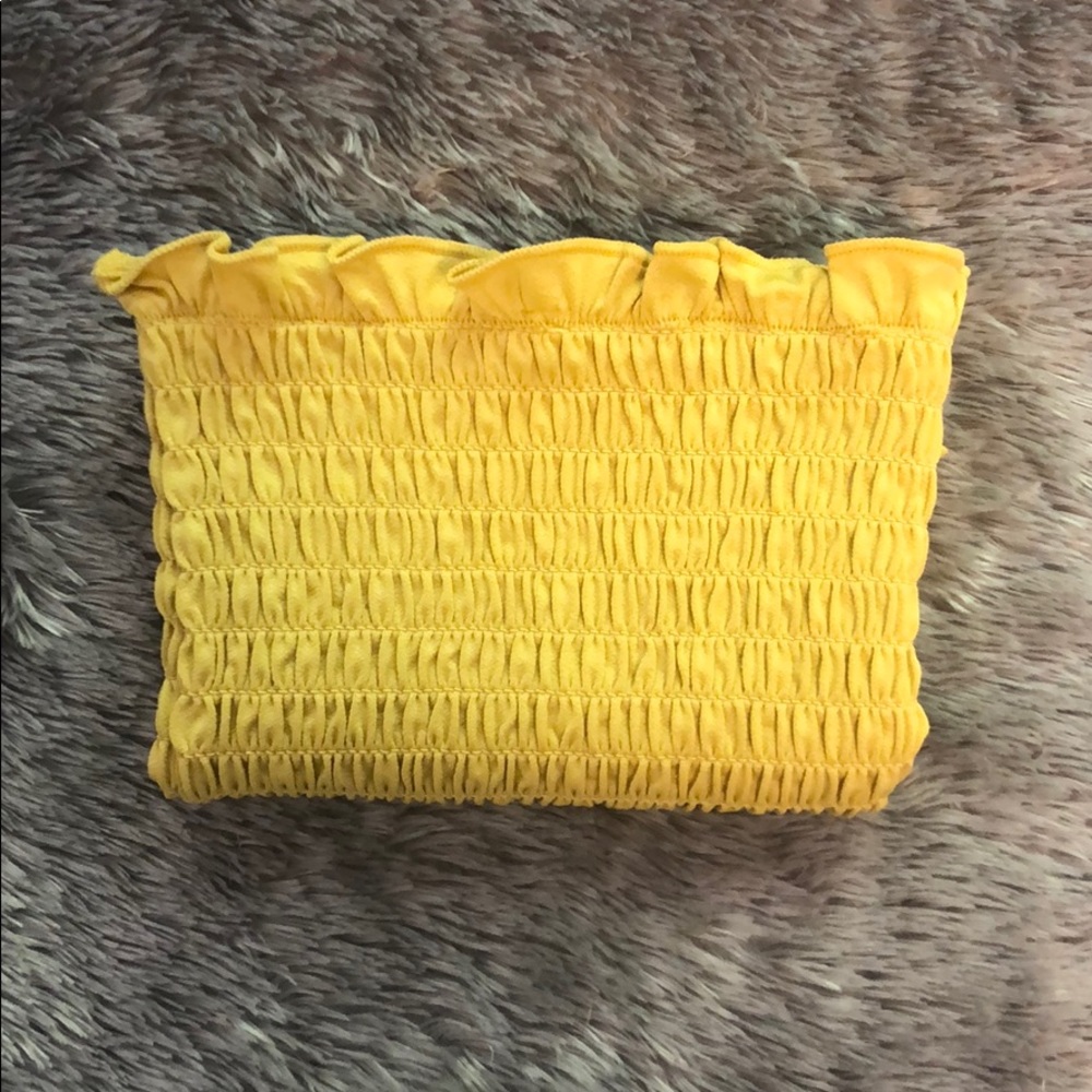 mustard tube top